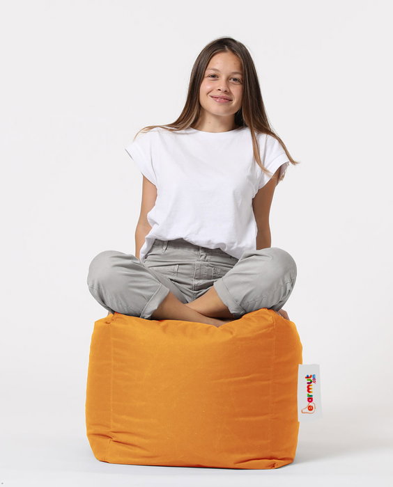 Atelier Del Sofa Square Pouf - Naranja